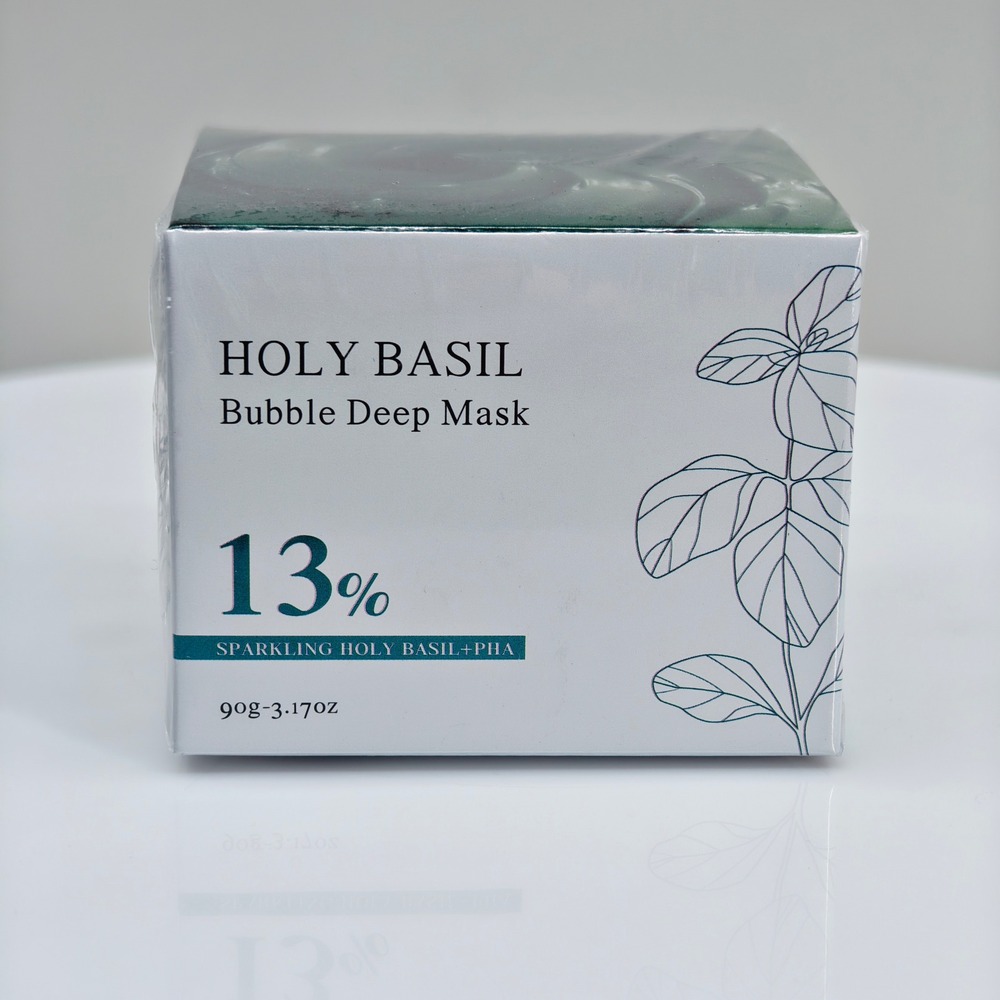 Holy Basil Bubble‎ Deep Mask 13% Sparkling Holy Basil PHA 90g 3.17oz Exp 12/2028